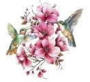 Humming bird cherry blossom reef 16oz Wrap (Option 3)